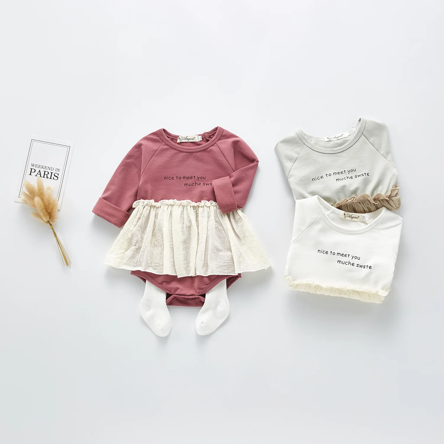 Детский костюм Bobysuit Сезон весна осень Корейская версия Одежда для маленьких