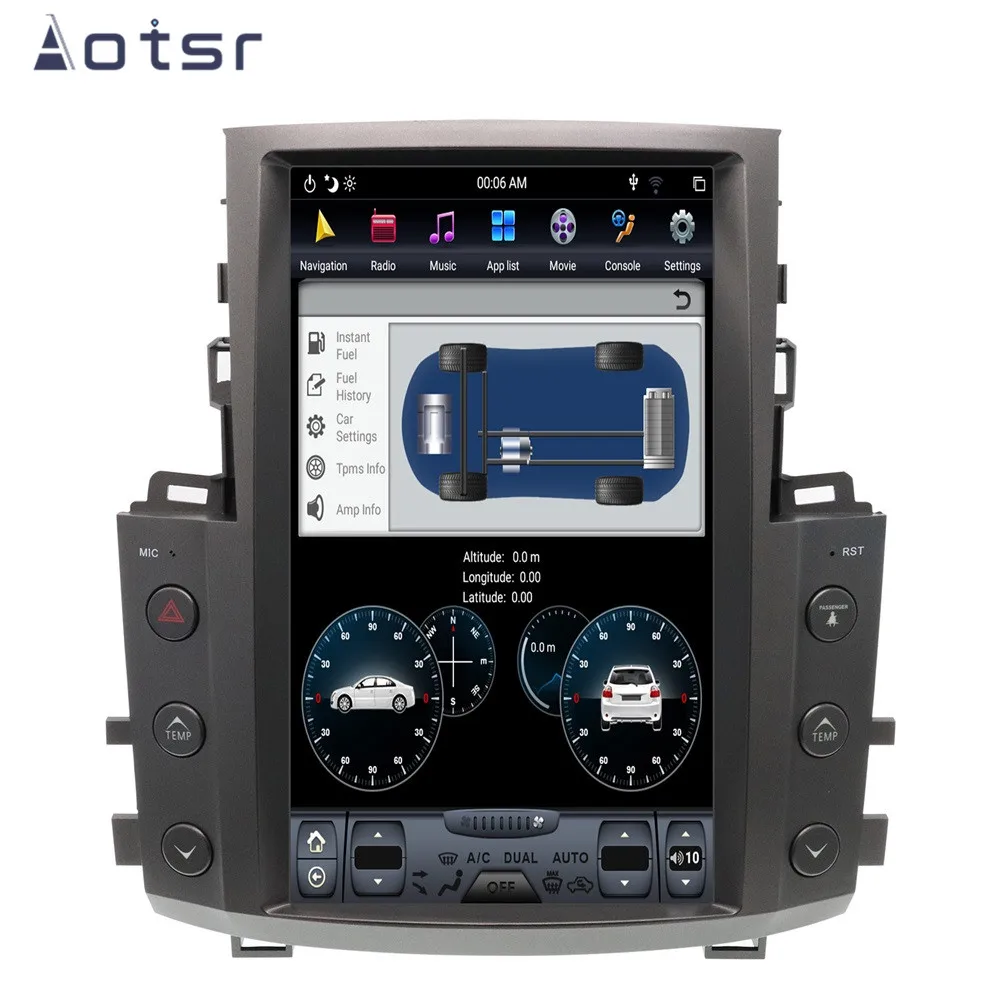 AOTSR 13,6 дюймов Android 8,1 стиль Tesla HD экран Автомобильный gps навигатор для Lexus LX 570 2007- головное устройство мультимедийный плеер