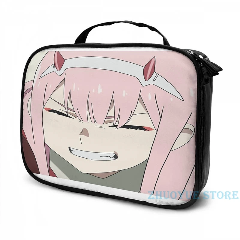 Забавный школьный рюкзак для мужчин и женщин с графическим принтом Zero Two Smile USB