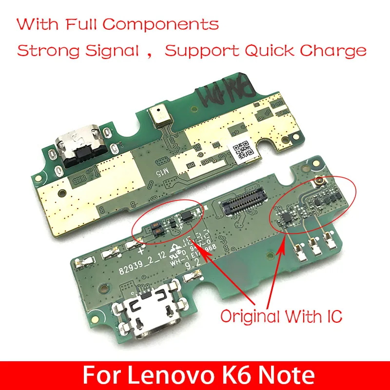 

Новинка, USB док-станция для Lenovo K6 Note K6Note K53a48, зарядный порт, гибкий кабель с микрофоном, замена для k8 Plus