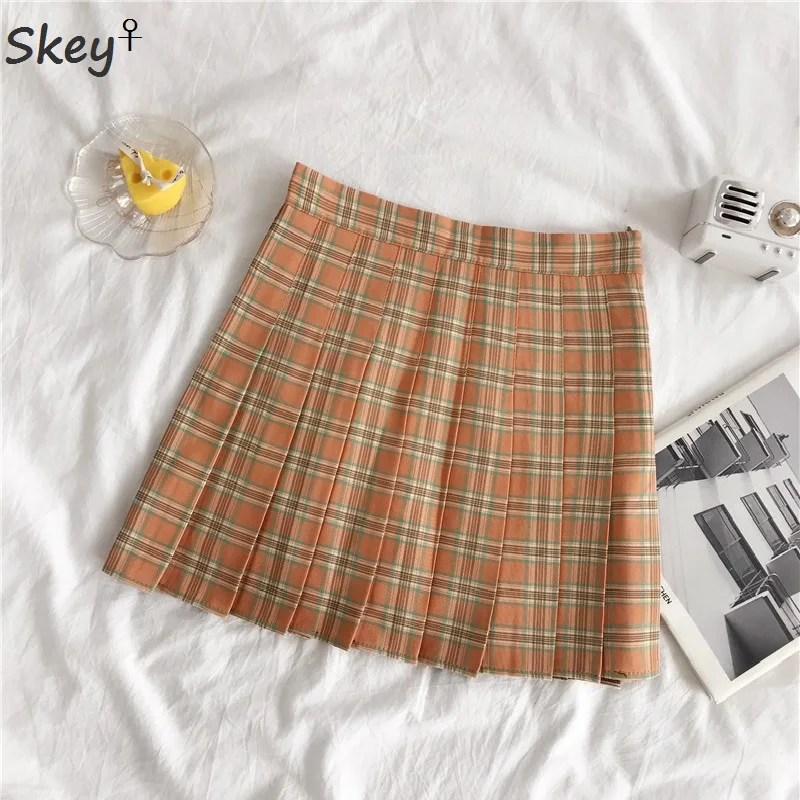 Женская плиссированная юбка размера плюс в консервативном стиле 2019 короткая