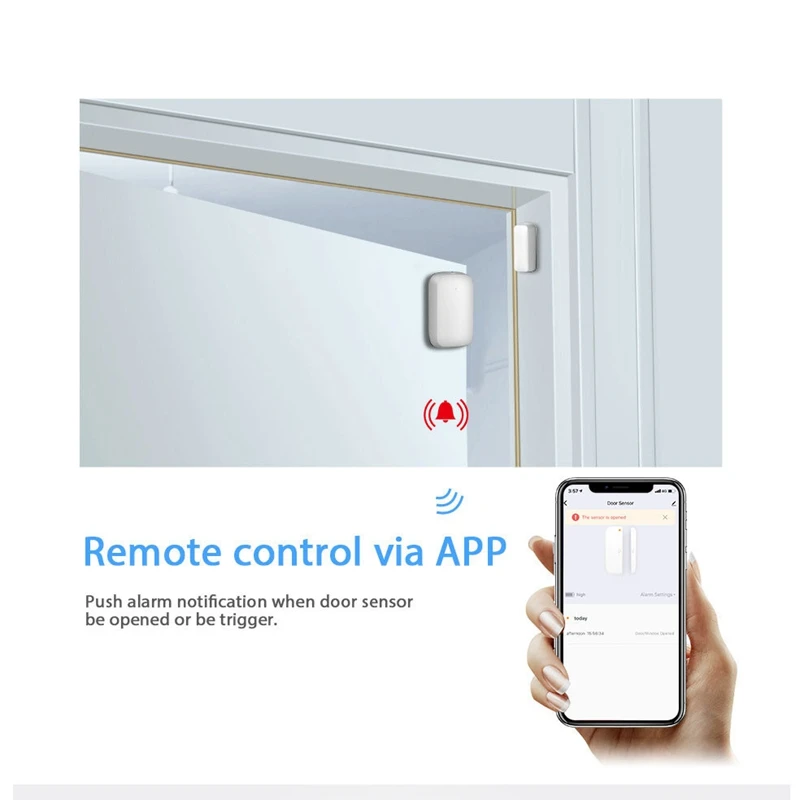 

Smart Security, Door and Window Sensors, Smart Linkage, Ultra-Low Power Wireless Transmission for Home Office