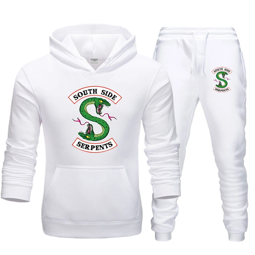 Ривердейл новый мужской костюм толстовка + брюки плюс размер южная сторона змеи