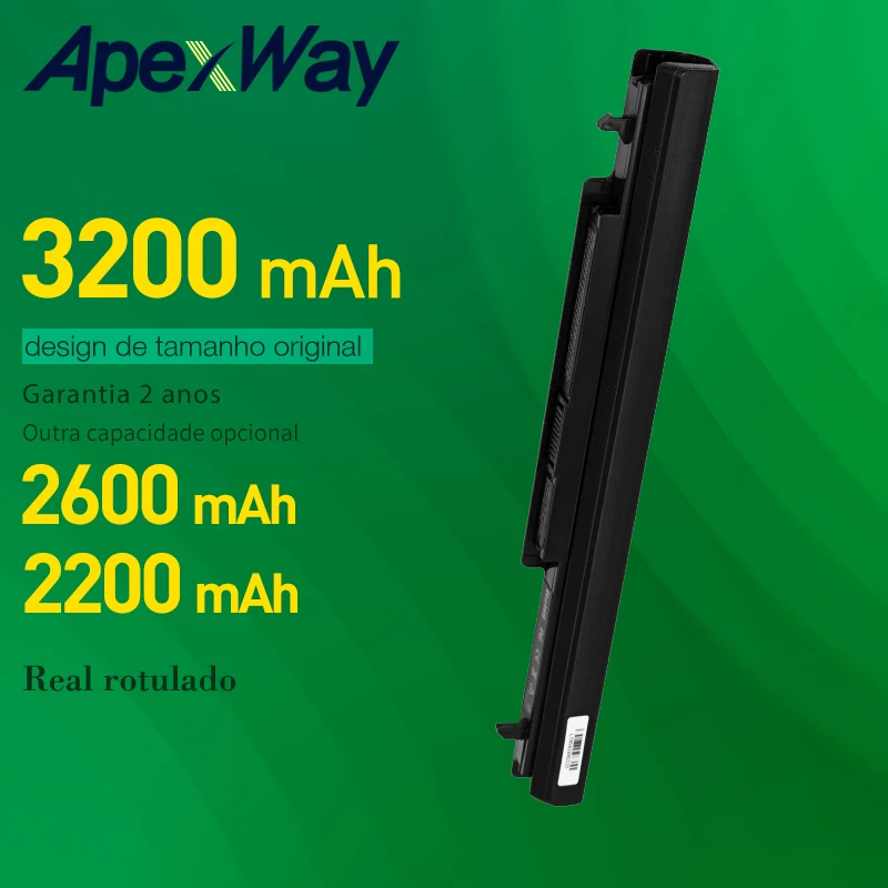 Apexway Аккумулятор для ноутбука Asus K56C K56CB K56 K56CM K56CA K46 K46C K46CA K46CM S46C S56C R505CA A31-K56 A32-K56 A41-K56