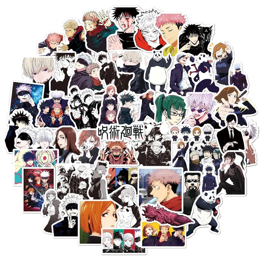 

10/30/50PCS Anime Jujutsu Kaisen Graffiti Stickers DIY Phone Skateboard Luggage Car Laptop Motorcycle Waterproof Sticker Kid Toy