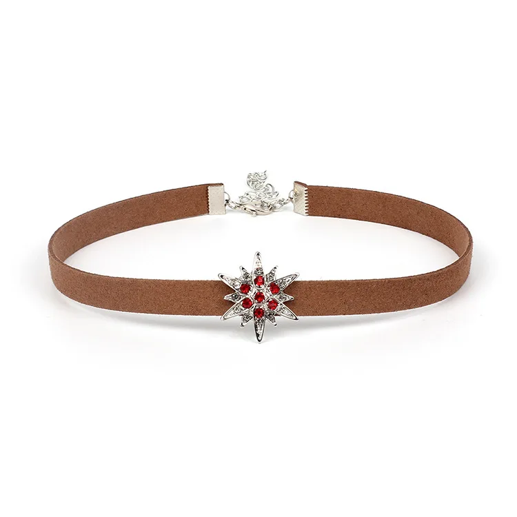 Популярные бархатные Стразы инкрустированные звезды чокер креативные Чокеры