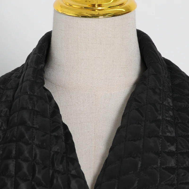 

Women Loose comfortable black long parka Overcoat plus size female Long sleeve warm trench outerwear Q307