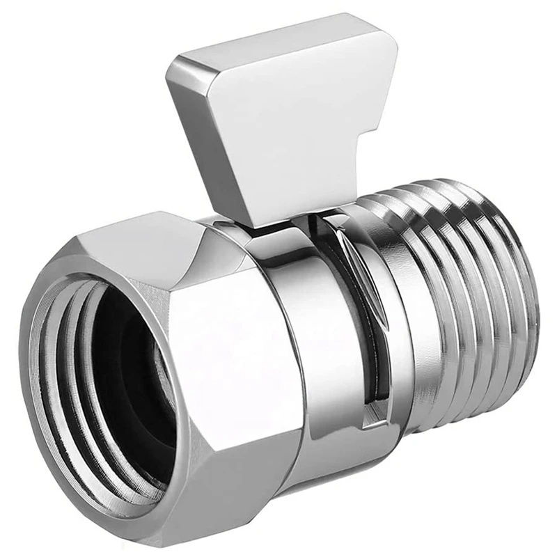 

Brass Ball Valve with Handle, Water Flow Control Valve Regulator, Shower Head Flow Control Valve