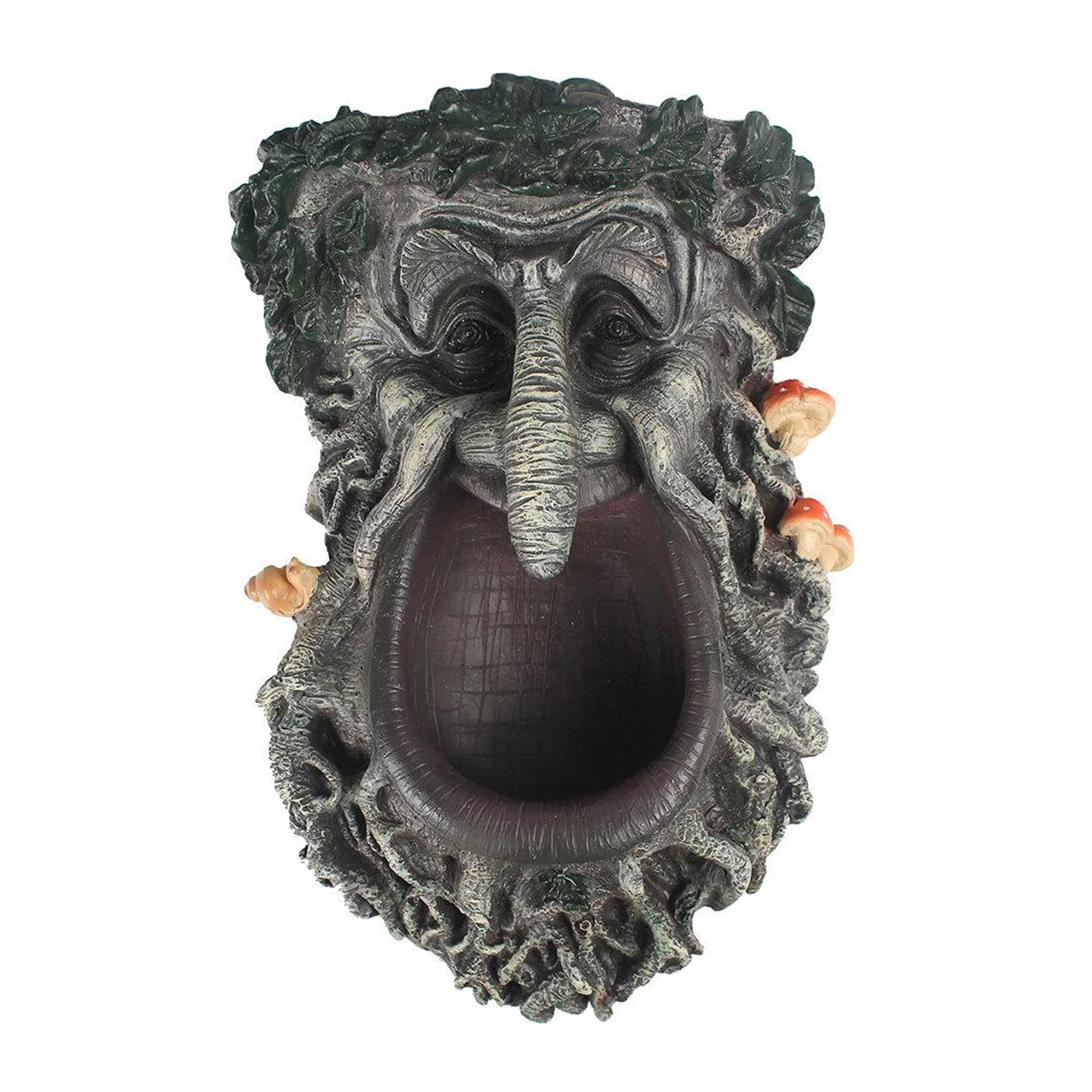 

Tree Face Bird Feeder Sculpture Tree Hugger Yard Decor Ornaments Statue