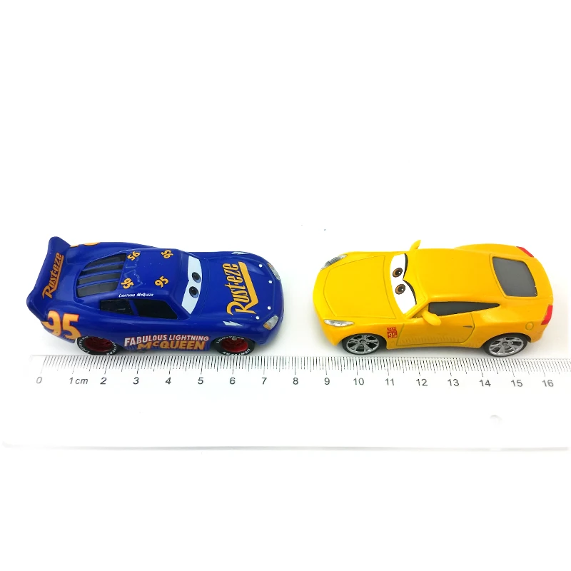 Disney Pixar Cars 3 сказочная молния Mcqueen & Cruz Ramirez 1:55 литье под давлением мета модель