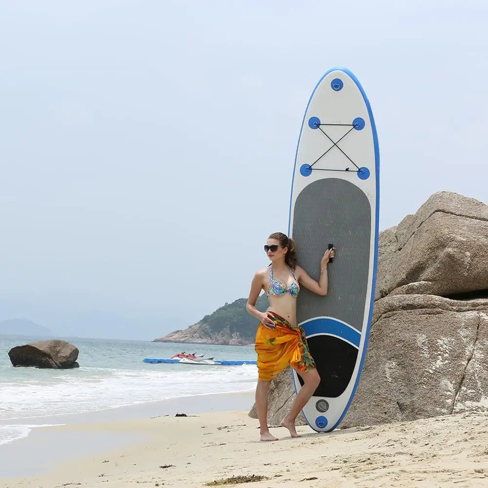 10 футов надувная доска для серфинга стоящая весло iSUP с двойными стенками