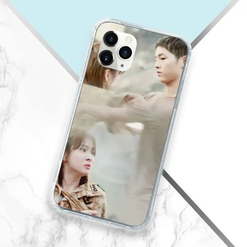

The Descendants Of The Sun Phone Case Transparent for iPhone 11 12 mini pro XS MAX 8 7 6 6S Plus X 5S SE 2020 XR