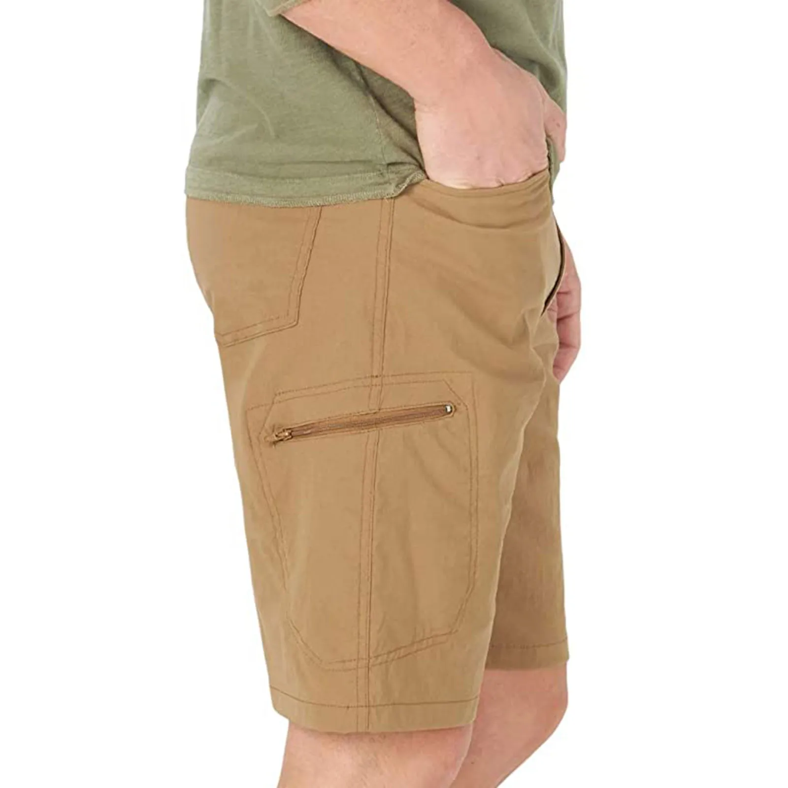 

Summer Men's Pocket Zipper Resilience Leisure Time Tooling Shorts Army Combat Cargo Short Trousers Military Cargo Shorts Male