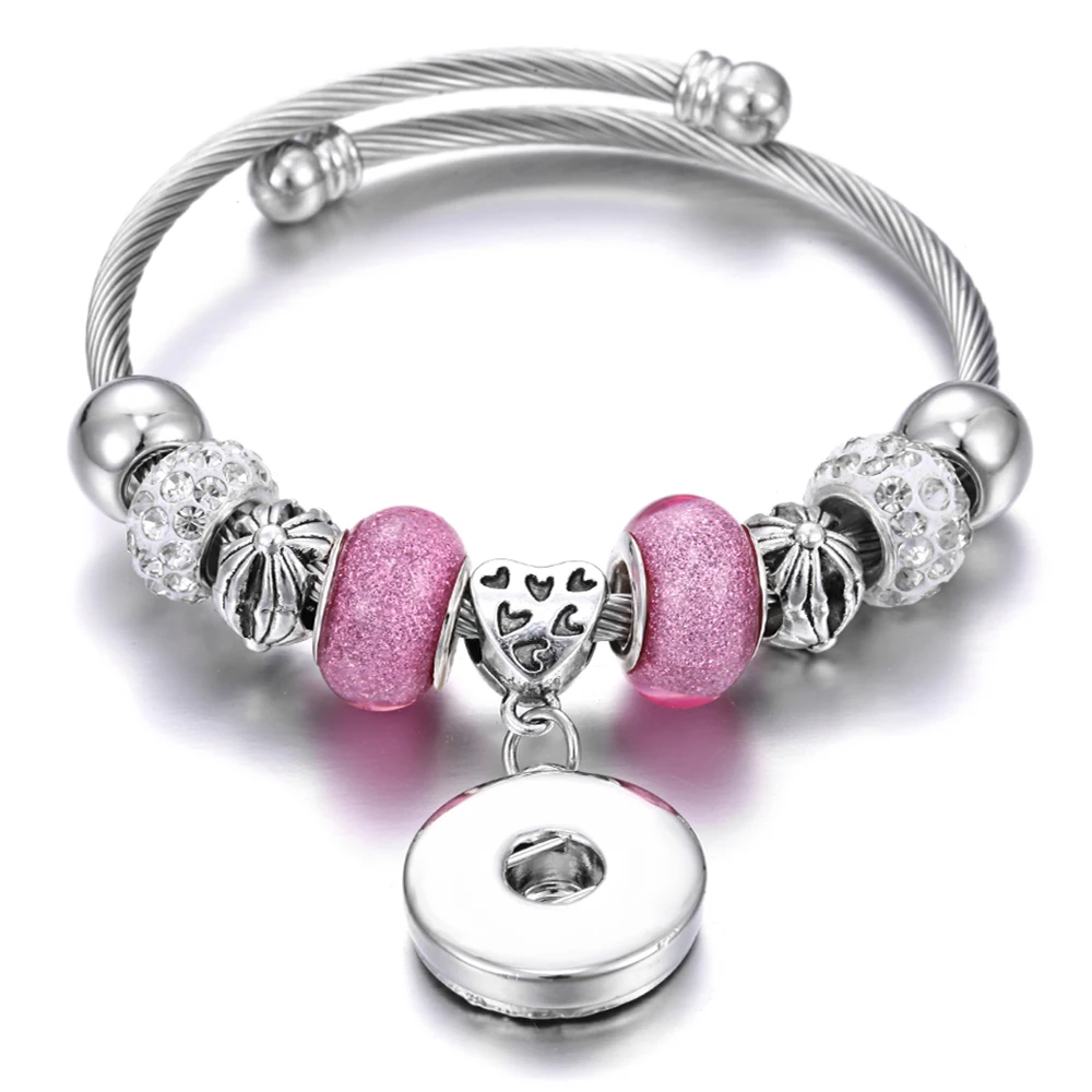 Новые браслеты с защелками для ювелирных изделий 18 мм эластичные бусины