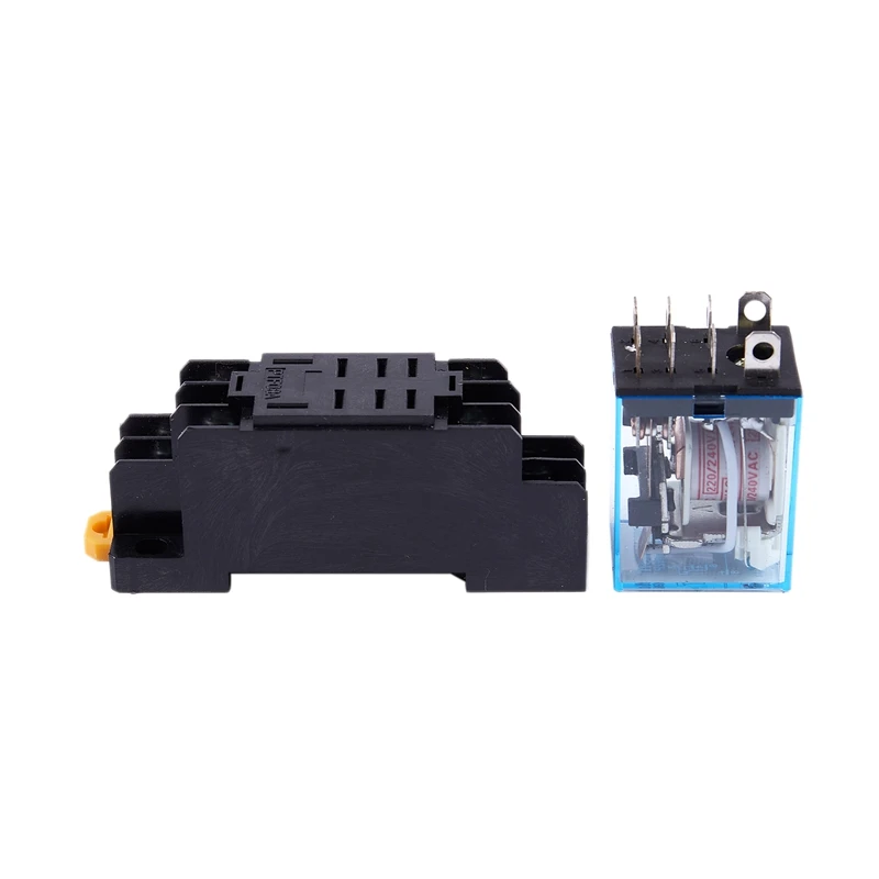LY2NJ HH62P-L JQX-13F 220 В AC катушка DPDT реле мощности 8 Pin w PTF08A розетка | Обустройство дома