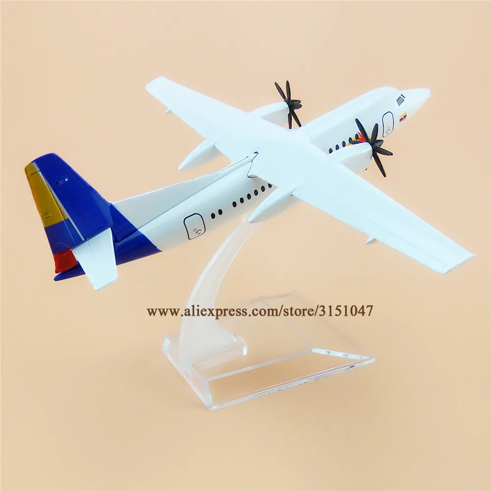 Air SATENA FOKKER F-50 Airlines Propeller Airways модель самолета из сплава металла литья под давлением