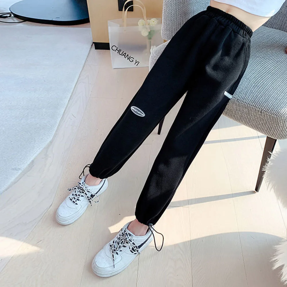 

HOT Fashion Girls Kids Long Trousers Loose Leisure Sports Spring Autumn Breathable Clothing Student Teens Pants Comfort Summer