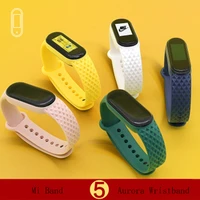 suitable for mi band 5 silica gel strap replacement replacement wristband personality original authentic strap for mi band 4
