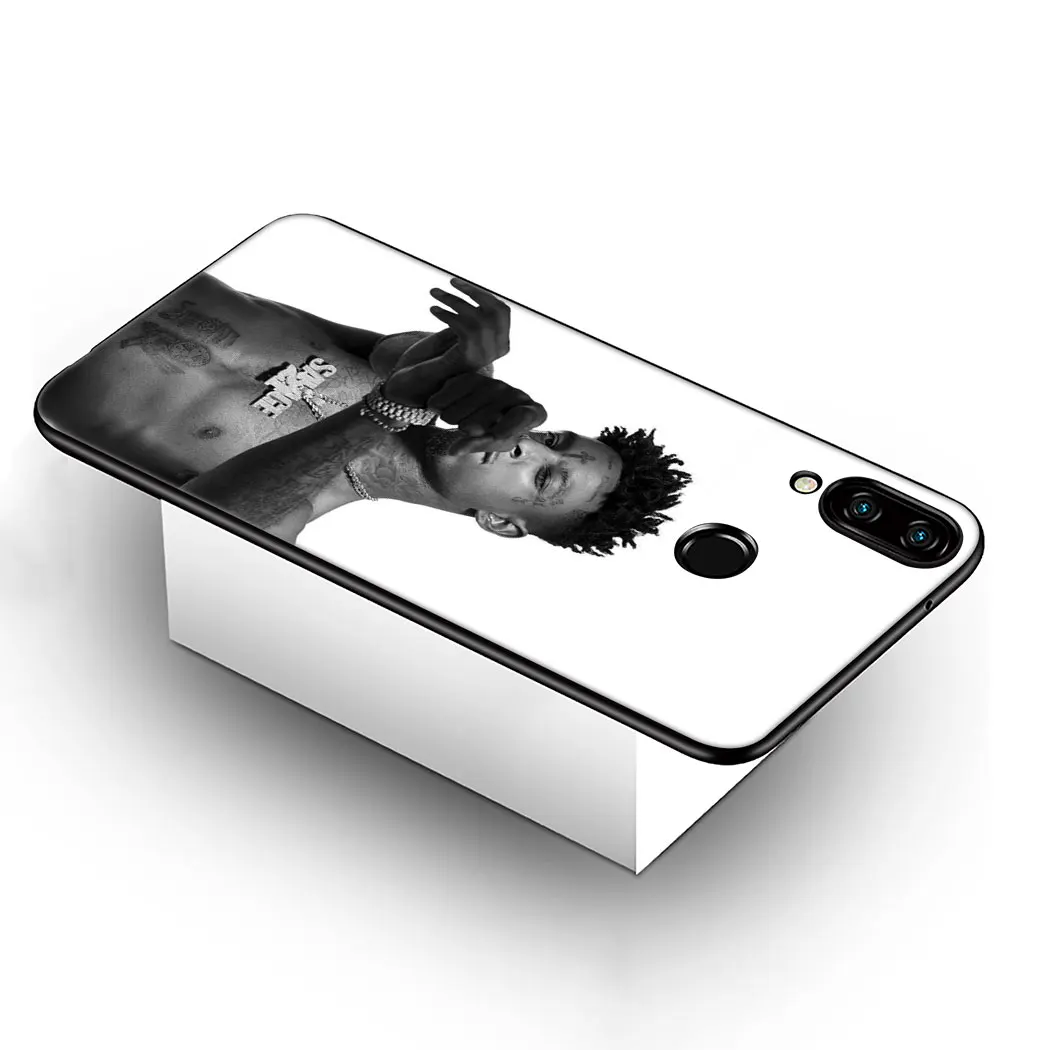 Мягкий силиконовый чехол Rapper hip hop 21 Savage для huawei mate 30 Pro Lite Y9 Prime P9 P8 |