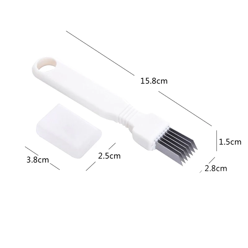 

3 Pcs Shred Cutter Onion Slicer Shredder Stainless Steel Home Kitchen Tool Gadget JAN88