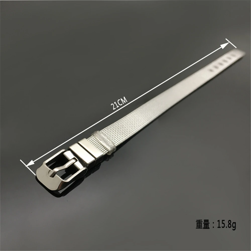 

Loredana Fashion stainless steel bracelet mesh watch bracelet men and women bracelet 10MM titanium steel mesh bracelet