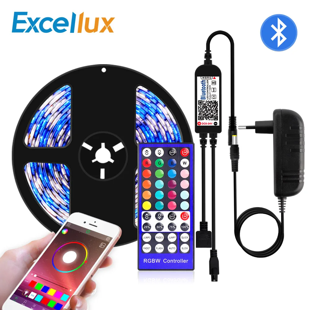 Светодиодная лента RGBW RGBWW светильник 5050SMD с Bluetooth 40 клавишным пультом