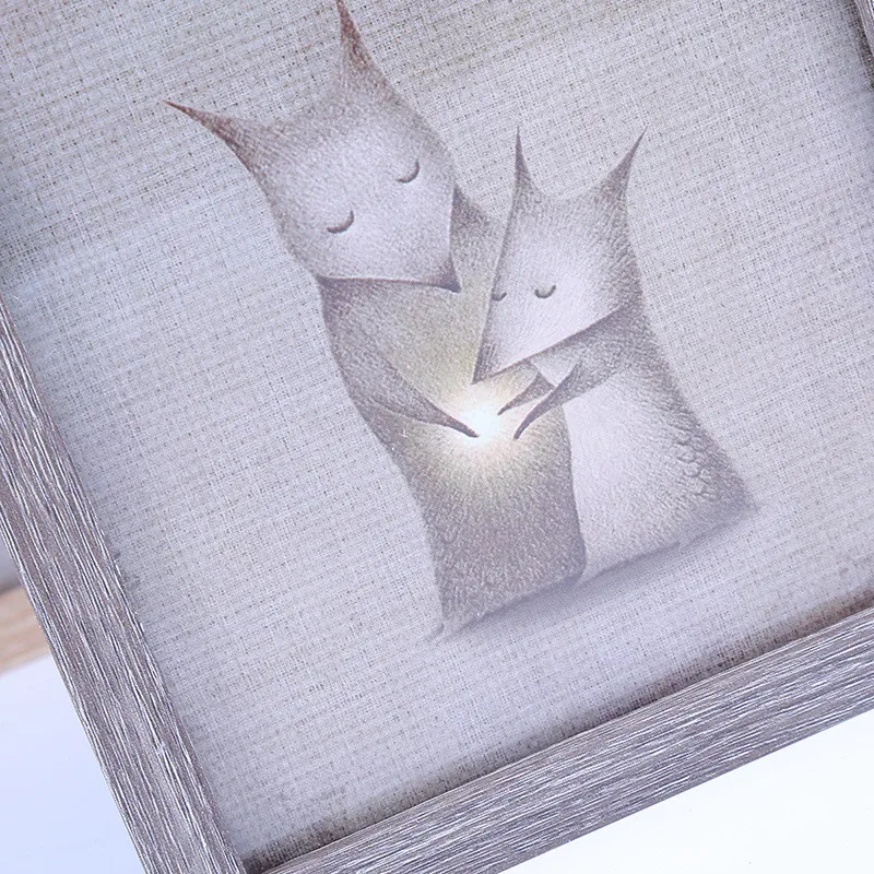 Качественная двухсторонняя деревянная фоторамка креативные нордические