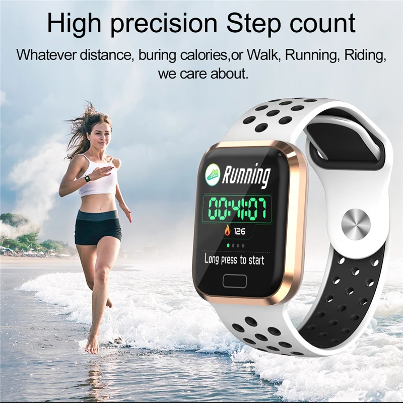 GEJIAN модные часы Smart Watch приборы для измерения артериального давления рабочей