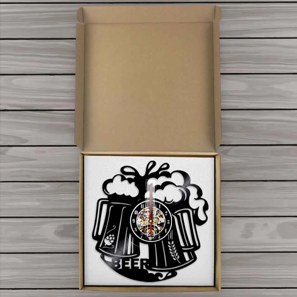 Настенные часы с логотипом пива настенные для паба бар таверна бармена пивоварни