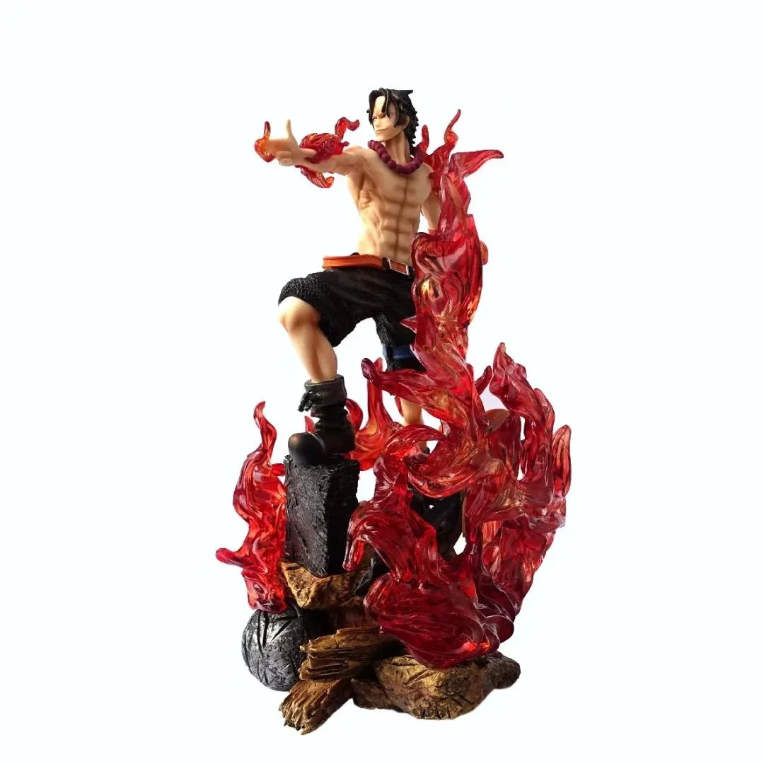 

Аниме One Piece Portgas D Ace Battle Ver. Экшн-фигурка из ПВХ GK, игрушечная статуя, Коллекционная модель, детские игрушки, кукла, подарки, 30 см