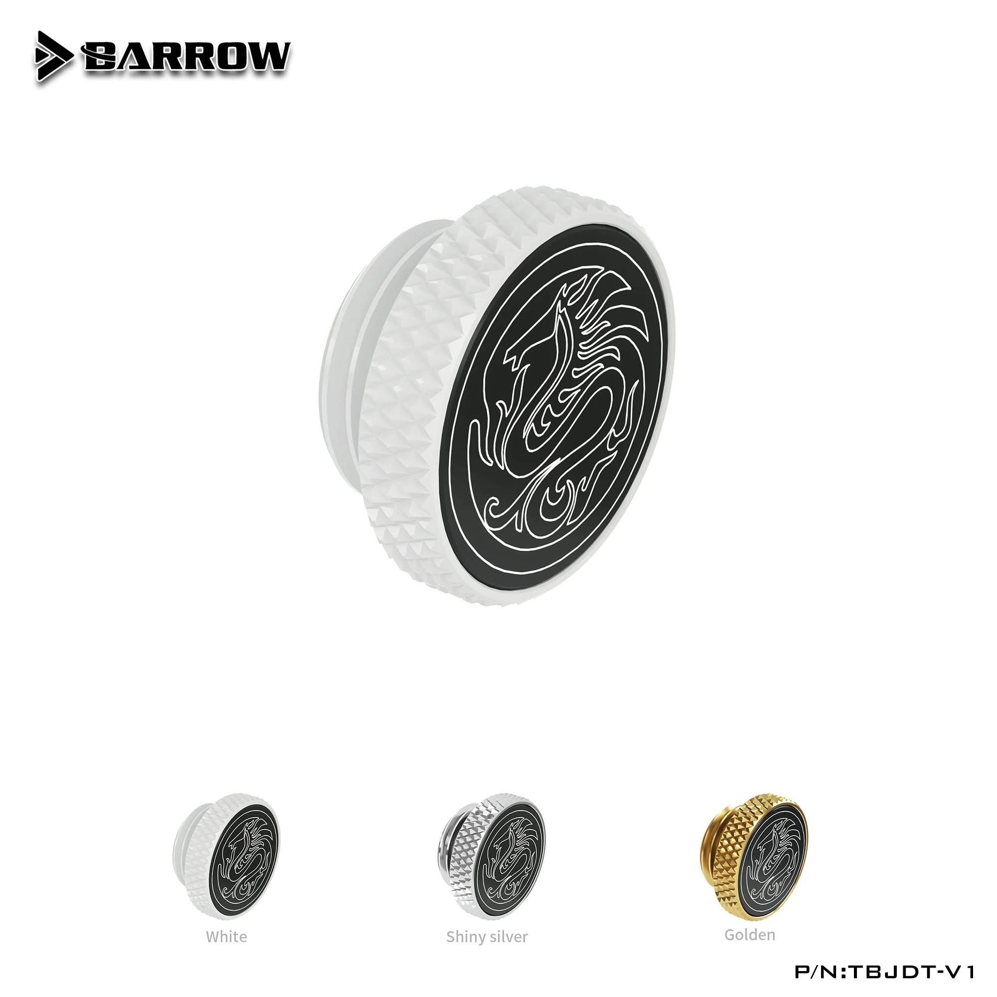 

Barrow TBJDT-V1 White Black Silver Gold G1 / 4 " Special Edition Hand tighten water stop Water cooling fitting