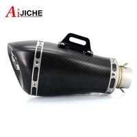 for yamaha mt 09 tracer mt 07 mt 03 mt 10 fz1 fz6 fz8 fz 09 inlet 51mm motorcycle modified carbon fiber exhaust muffler pipe