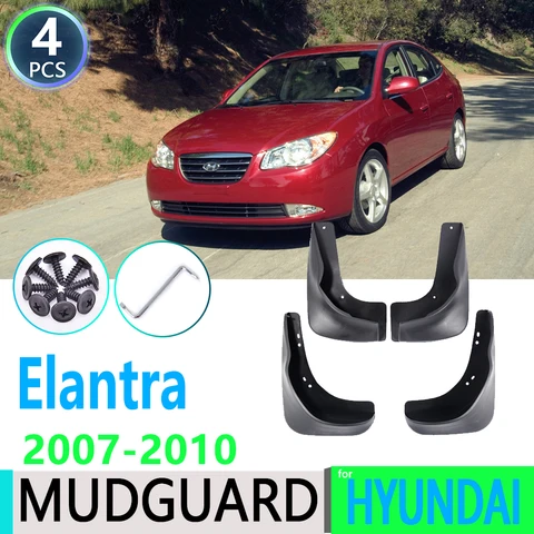 Брызговики передние/задние для Hyundai Elantra HD 2007, 2008, 2009, 2010, 4 поколения