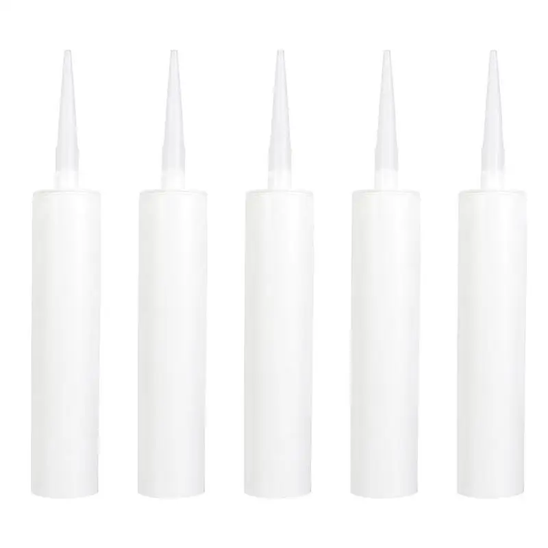 

5 Pcs Empty Caulk Tubes Refillable Sealant Caulking Tube Home Supplies Paint Cleaner Filling Agents Sealant Gap Filler