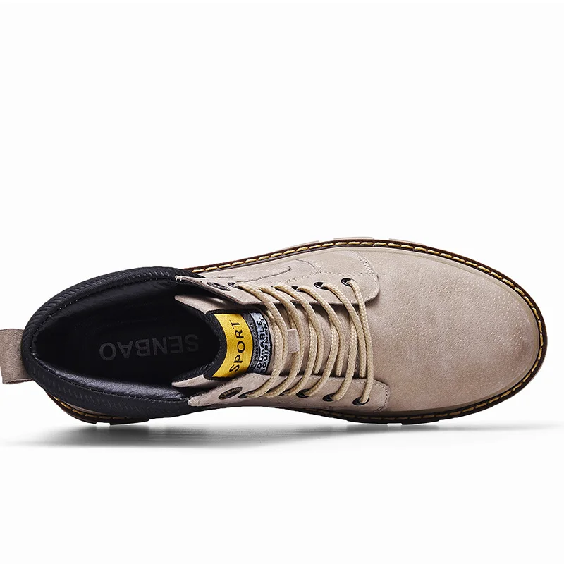 Новые мужские ботинки Осень-Зима Повседневная износостойкая нескользящая обувь