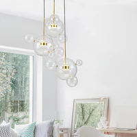 abnt living room chandelier warmwhite lightingcreative clear glass bubble lamp children room indoor decor lighting fixture