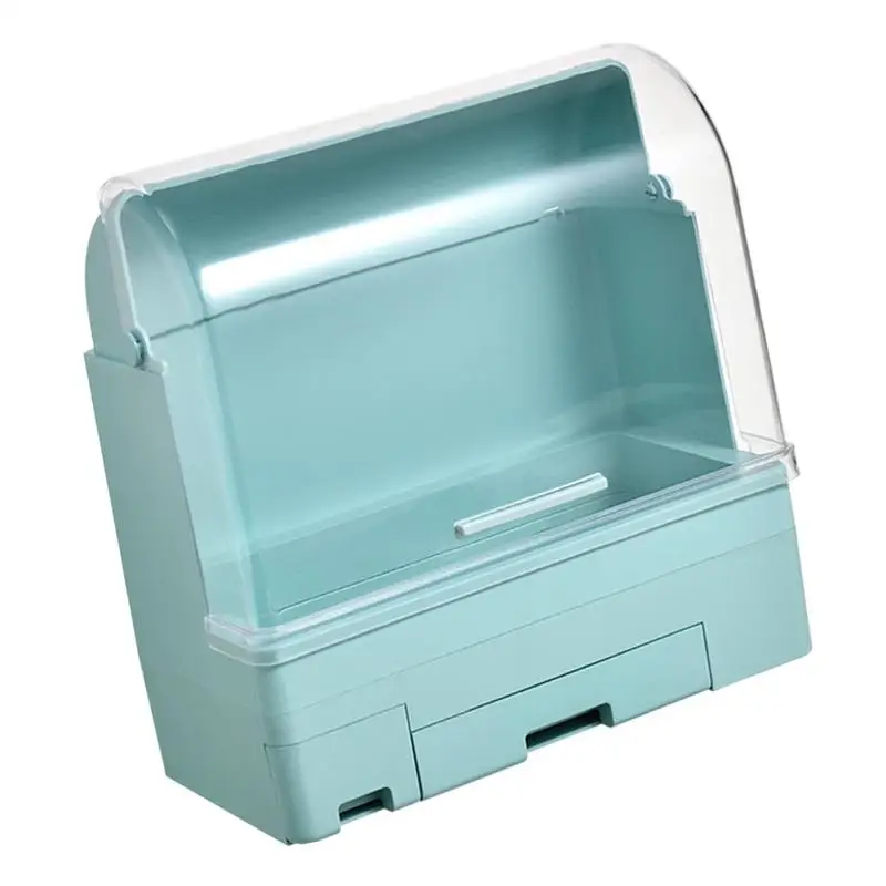 

1pc Home Wall Sundries Storage Rack Dustproof Multipurpose Storage Shelf Sundries Holder