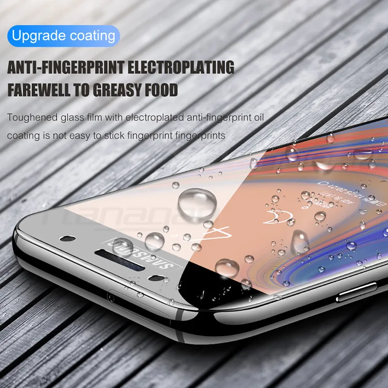 3 шт. закаленное Стекло для samsung Galaxy A7 A9 J6 A6 A8 J4 плюс Экран протектор для samsung A3 A5 A7 Стекло пленка