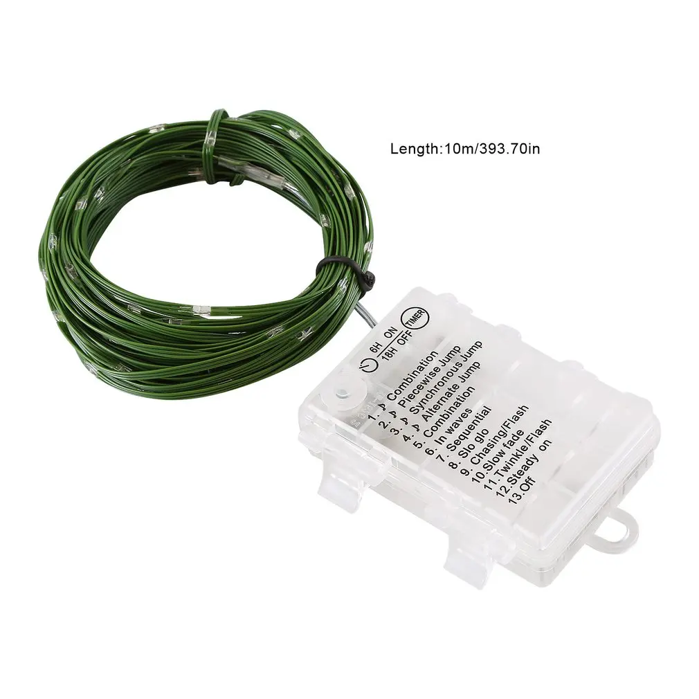 10M 100Led Music String Light Voice Control Copper Wire Multicolor Fairy Holiday Decorative Lamp | Лампы и освещение