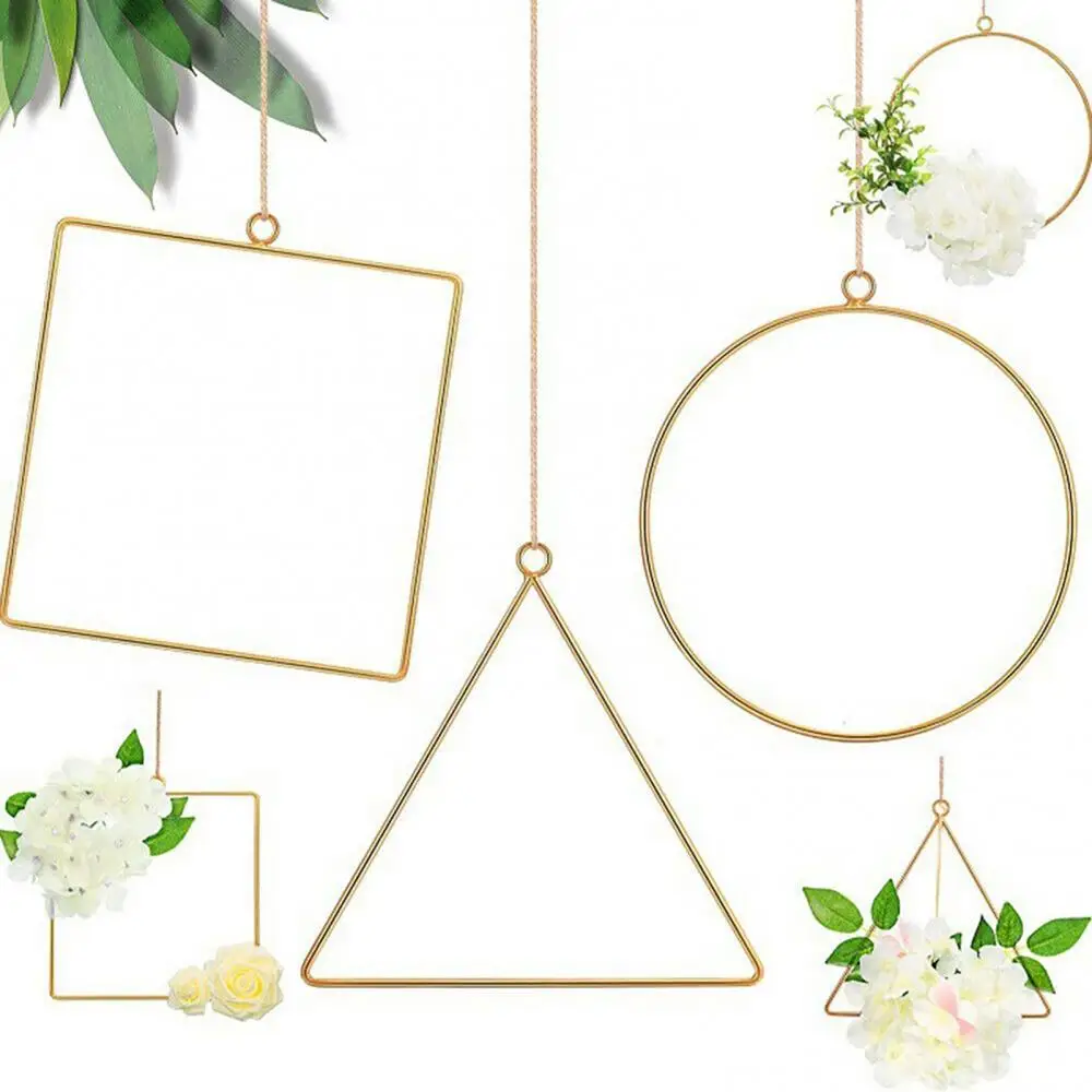

Metal Floral Hoop Frame Flower Ring Wreath Vine Hanging Wedding Party Supplies