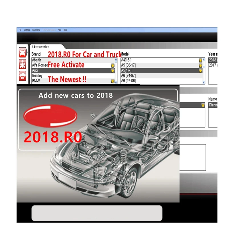 Новинка 2018.R0 2017.R3 свободный генератор ключей для Multidiag Pro MVD Bluetooth-совместимый OBD2