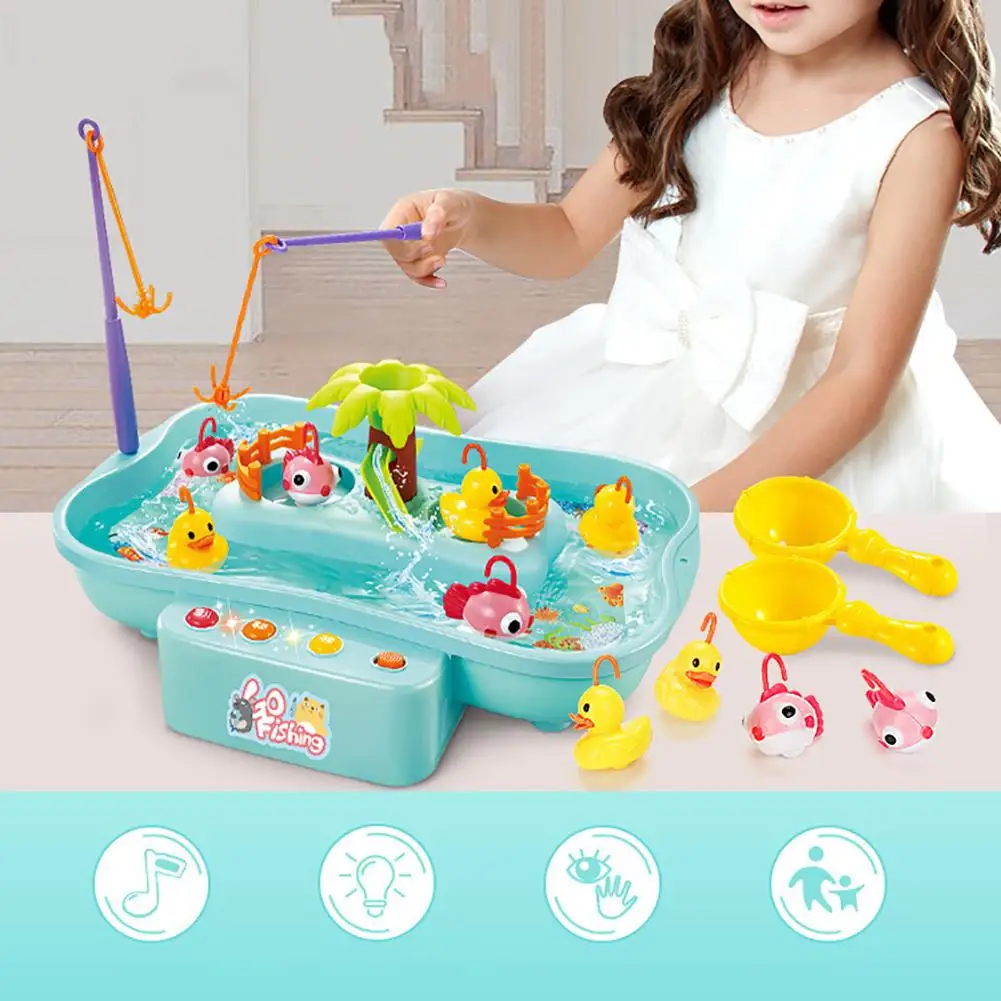 

Kid Electric Music Rotary Water Fishing Poor Parent-Child Interaction Puzzle Toy