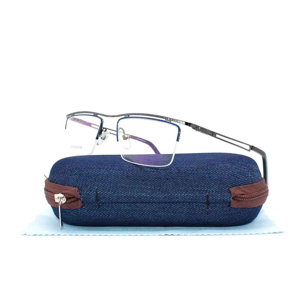 LuckTime трендовая полуоправа из сплава для мужчин оправа очков Модные