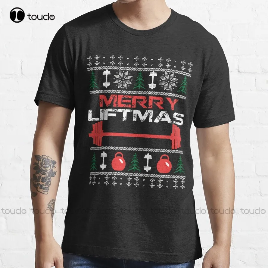 

Funny Christmas Gift Ugly Merry Liftmass Ideas T-Shirt Mens Big And Tall Women Oversized Tshirtshirts Custom Aldult Teen Unisex
