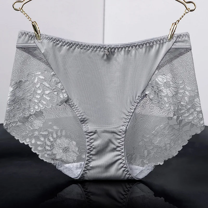 Сексуальное женское нижнее белье, ropa interior femenina, трусики для женщин, стринги majtki damskie секс, кружевные женские трусики, Бесшовные женские трусы - Цвет: Серый