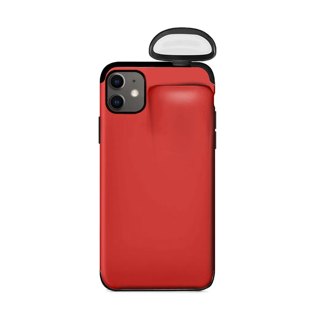 2 в 1 чехол для AirPods для iPhone 11 чехол для iPhone 7 Plus/8 Plus/X/XS Max/11 Pro Max чехол защитный чехол 19 октября
