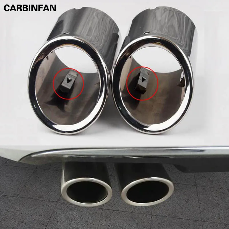 Автомобильный глушитель наконечник крышки выхлопной трубы отделка 2 шт./компл.