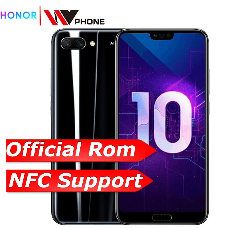 Honor 10 6G 64G honor 19:9 полный экран 5 84 дюймов AI камера МП мобильный телефон