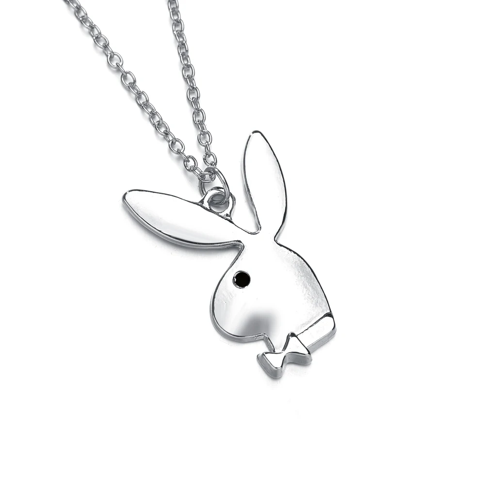 

New Cute Rabbit Necklace Rabbit Pendant Charm DIY Jewelry For Friend's Gift Accessories Wholesale Women Jewelry