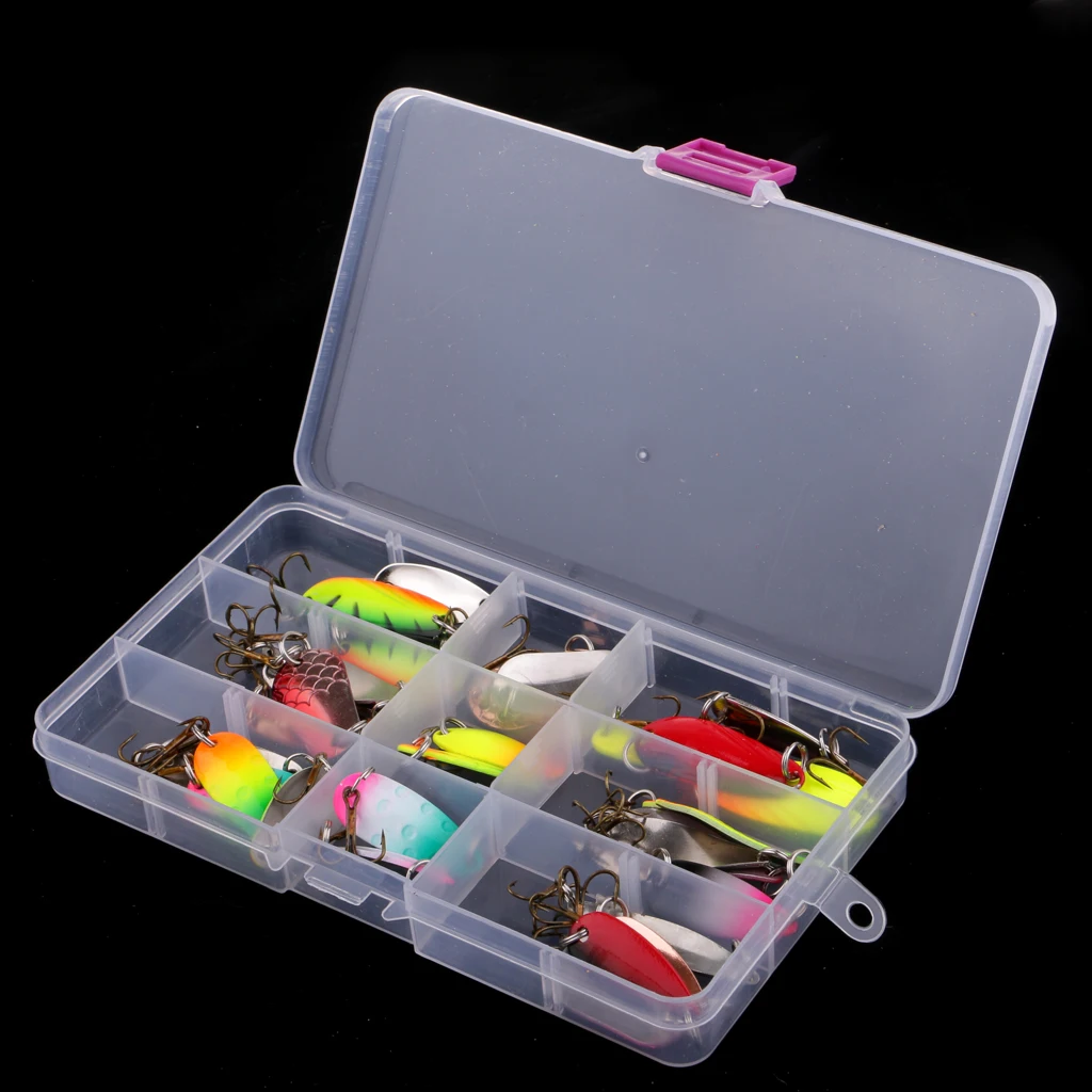 30 шт ложка рыболовные приманки Бас Форель Приманка для лосося металлическая